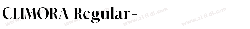 CLIMORA Regular字体转换